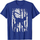 Spider Monkey American Flag Vintage T-Shirt - T-Shirt | Royal