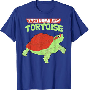 Vintage Elderly Normal Ninja Tortoise T-Shirt - T-Shirt | Royal