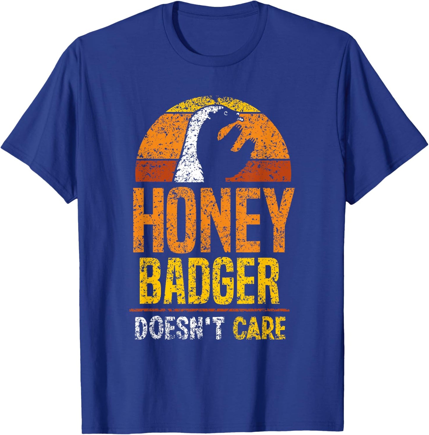 Honey Badger Doesn't Care Cute Lover Animal Honey Badger T-Shirt - T-Shirt | Royal