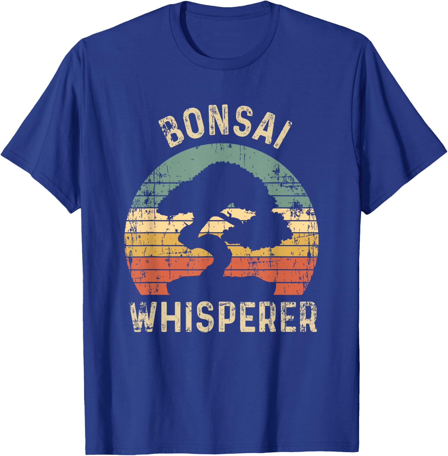 Bonsai Tree Whisperer Japanese Gardener Sunset Funny Gift T-Shirt - T-Shirt | Royal