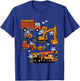 Kids Halloween Construction Trucks Costume Toddler Boys Youth T-Shirt - T-Shirt | Royal