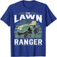 The Lawn Ranger Funny Riding Mower Retro Mowing Gift Dad T-Shirt - T-Shirt | Royal