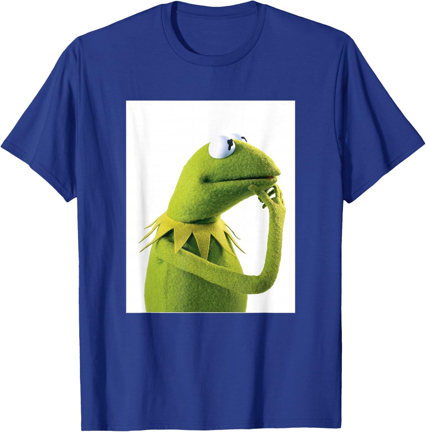 Disney The Muppets Kermit The Frog Thinking Side Portrait T-Shirt - T-Shirt | Royal