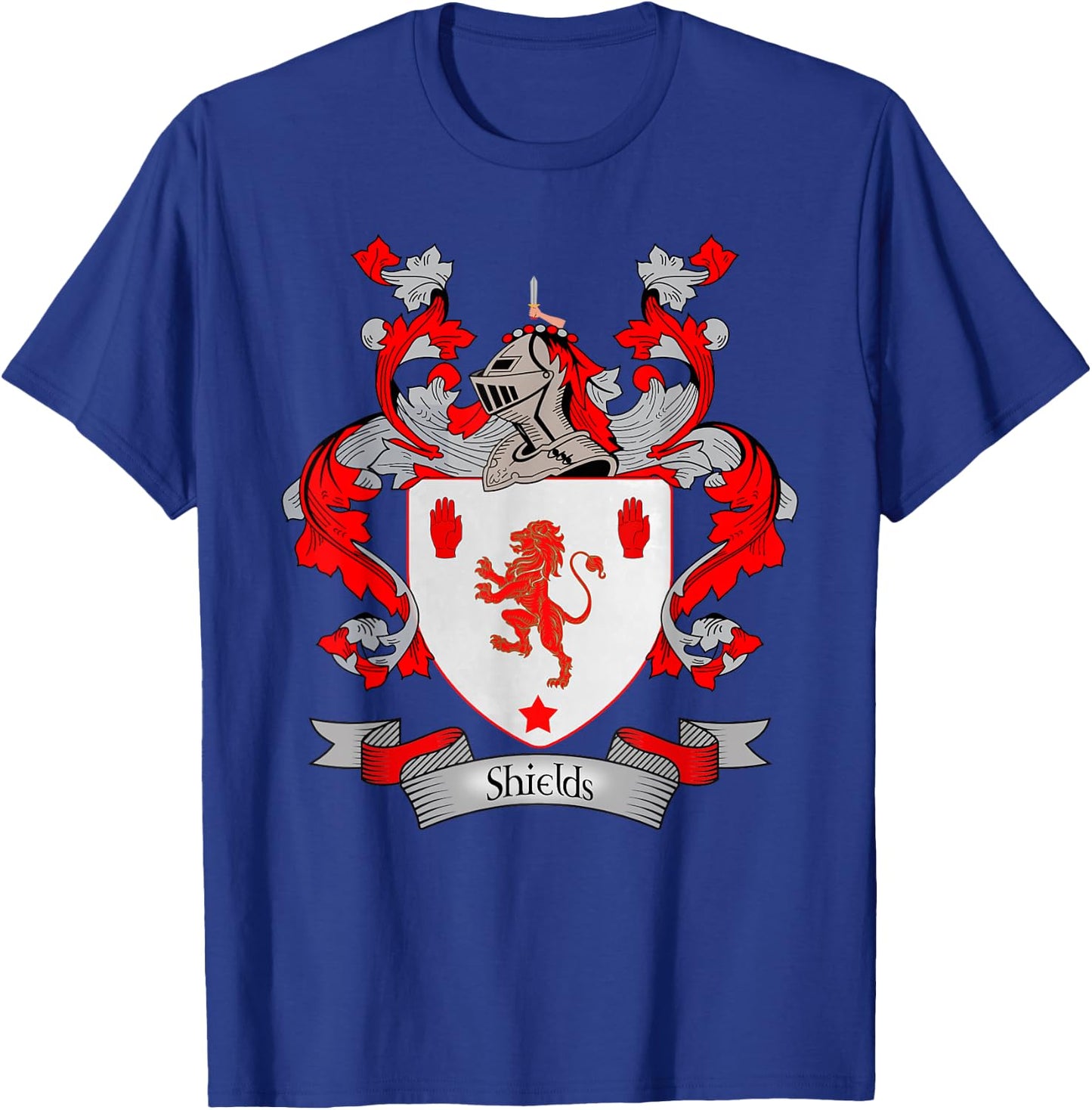 Shields Coat of Arms | Shields Surname Family Crest T-Shirt - T-Shirt | Royal