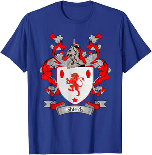 Shields Coat of Arms | Shields Surname Family Crest T-Shirt - T-Shirt | Royal