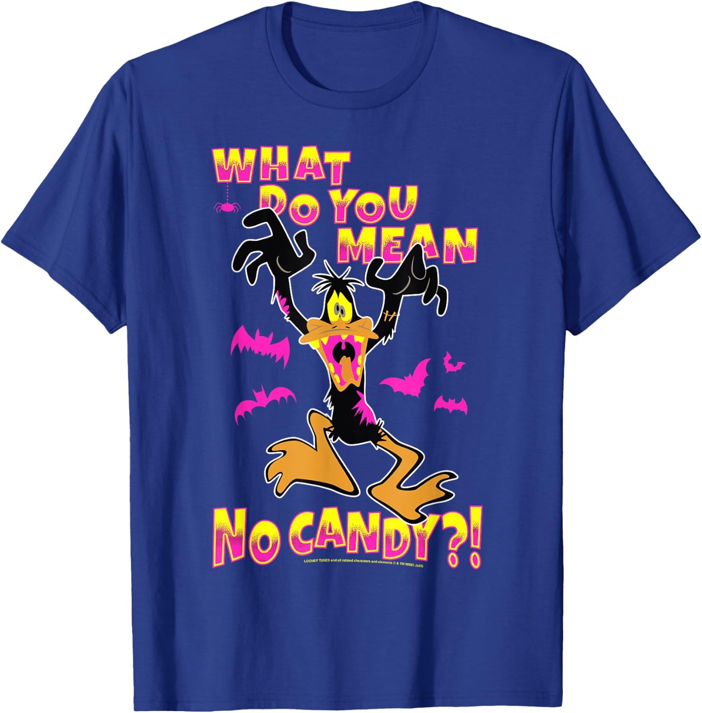 Looney Tunes Daffy No Candy Halloween T-Shirt - T-Shirt | Royal