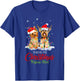 This Is My Christmas Pajama Shirt Yorkie Santa Hat Lights T-Shirt - T-Shirt | Royal