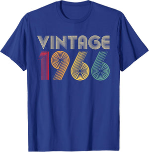 Vintage 1966 59th Birthday Gift Retro 59 Years Old T-Shirt - T-Shirt | Royal