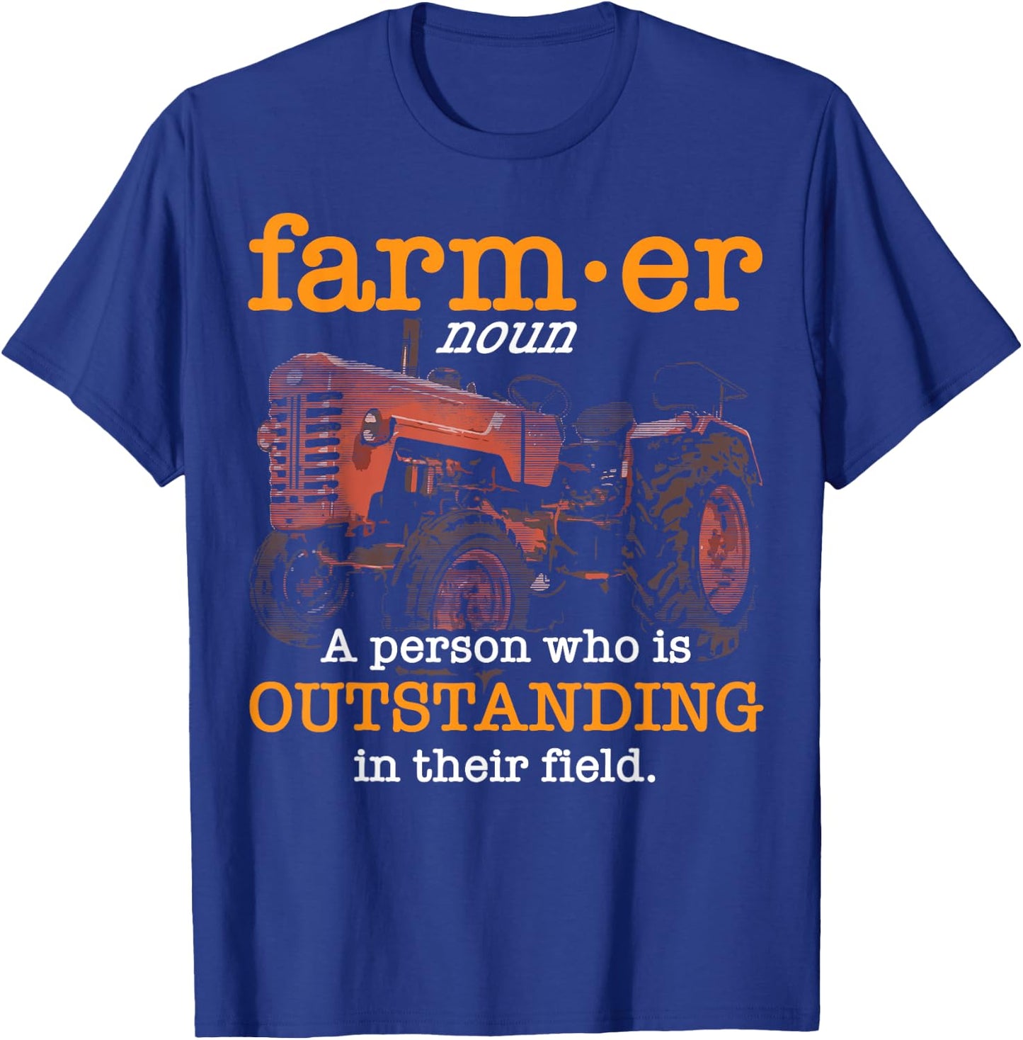 Funny Dairy Farmer Gift Local Farming Men Women Boys Girls T-Shirt - T-Shirt | Royal