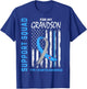 Type One Diabetes Awareness Shirt Grandson Support T1D Flag T-Shirt - T-Shirt | Royal