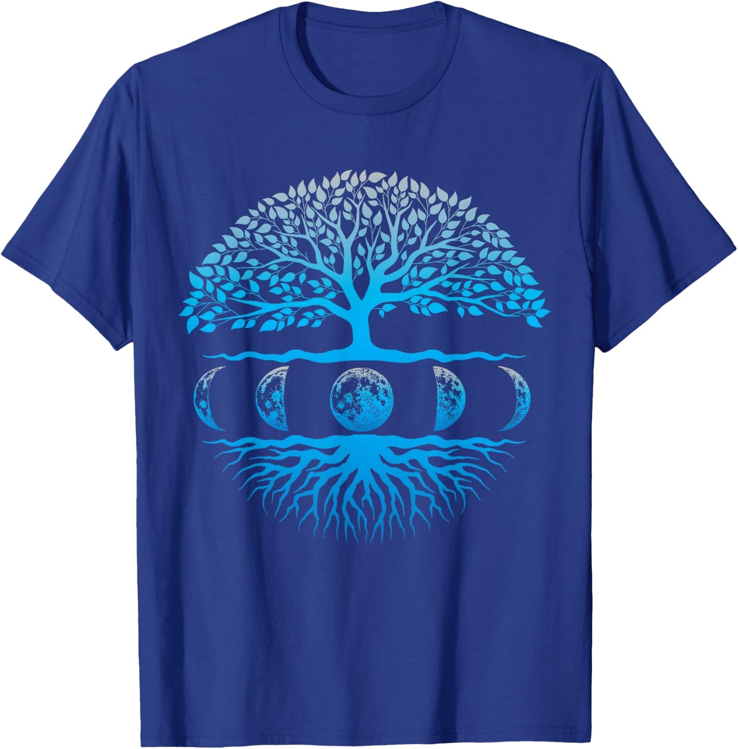 Moon Phase Shirt Tree Of Life Spiritual for Yoga T-Shirt - T-Shirt | Royal