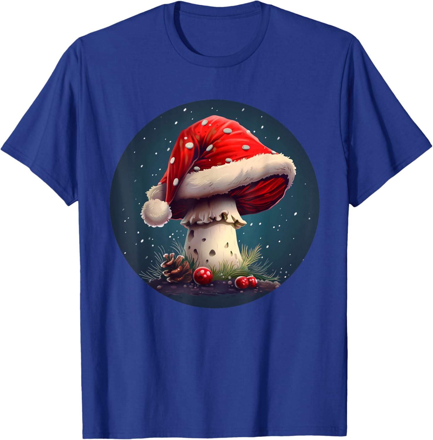 Awesome Christmas Mushroom for Boys and Girls T-Shirt - T-Shirt | Royal