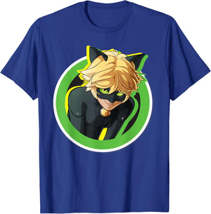 Miraculous Collection Cat Noir Badge Small T-Shirt - T-Shirt | Royal