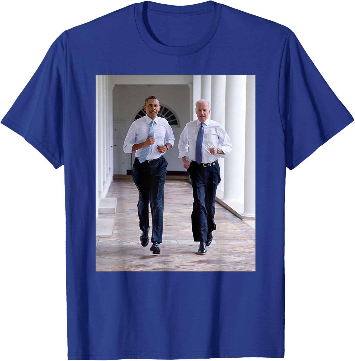 Barack Obama & Joe Biden Running BFF Obama and Biden T-Shirt - T-Shirt | Royal