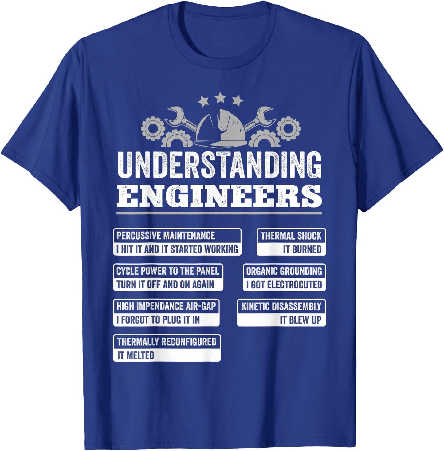 Understanding Engineers Funny Mechanical Engineering T-Shirt - T-Shirt | Royal