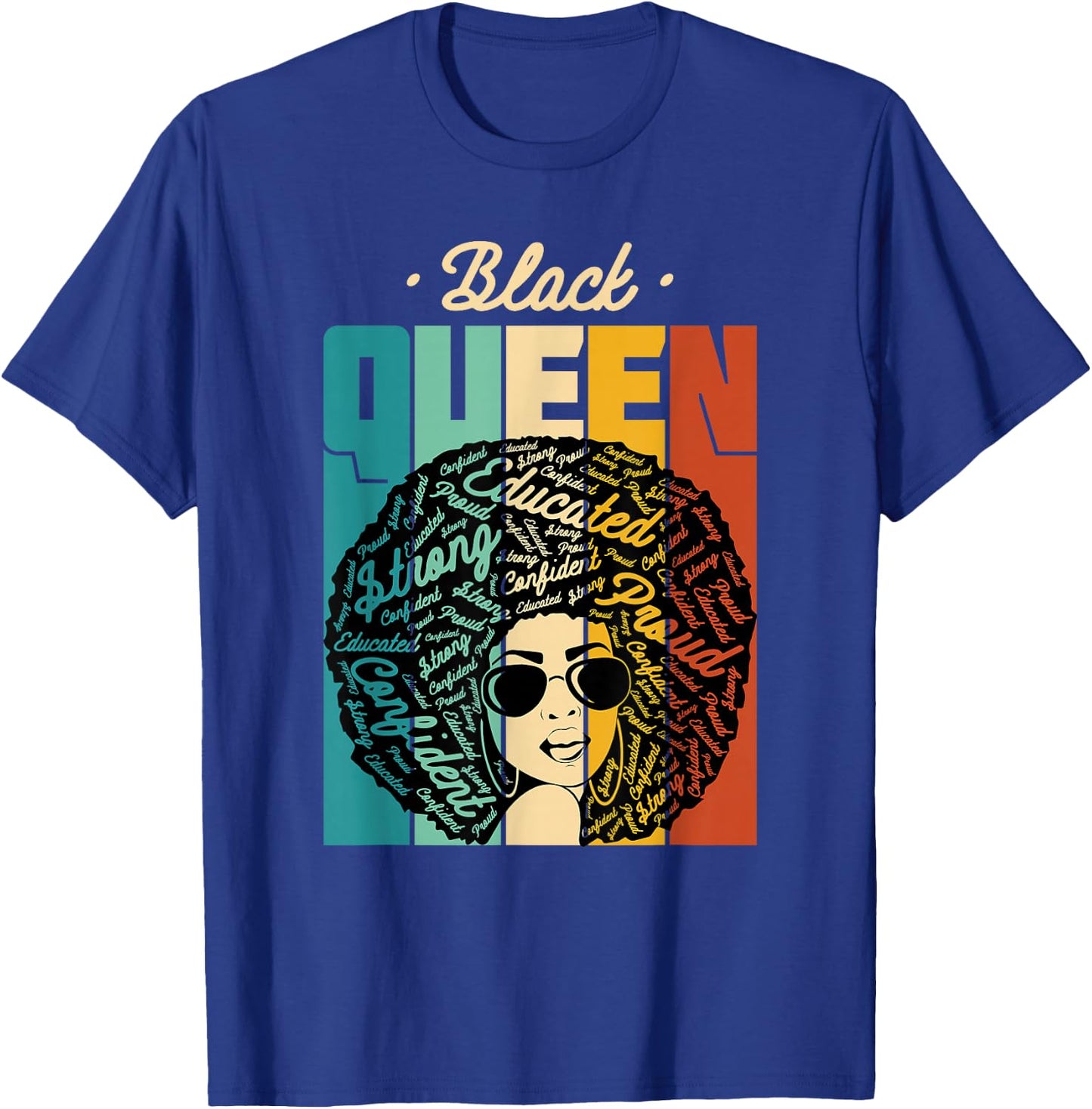 Black Queen - Black History Month & Pride Gift T-Shirt - T-Shirt | Royal