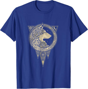celtic mythology fenrir Wolf runes T-Shirt - T-Shirt | Royal
