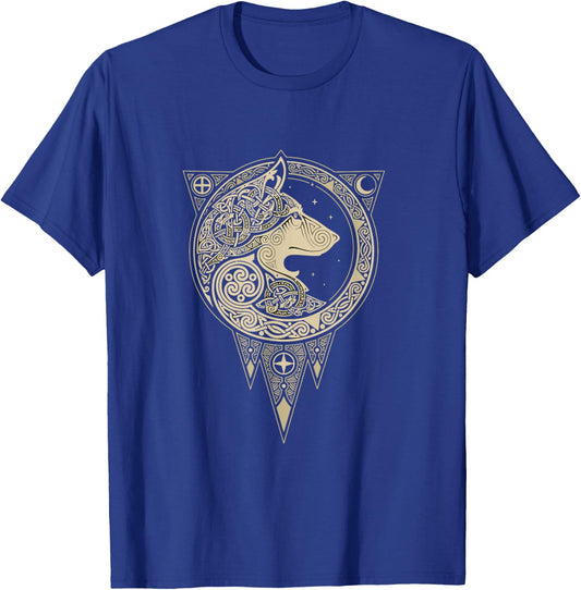 celtic mythology fenrir Wolf runes T-Shirt - T-Shirt | Royal