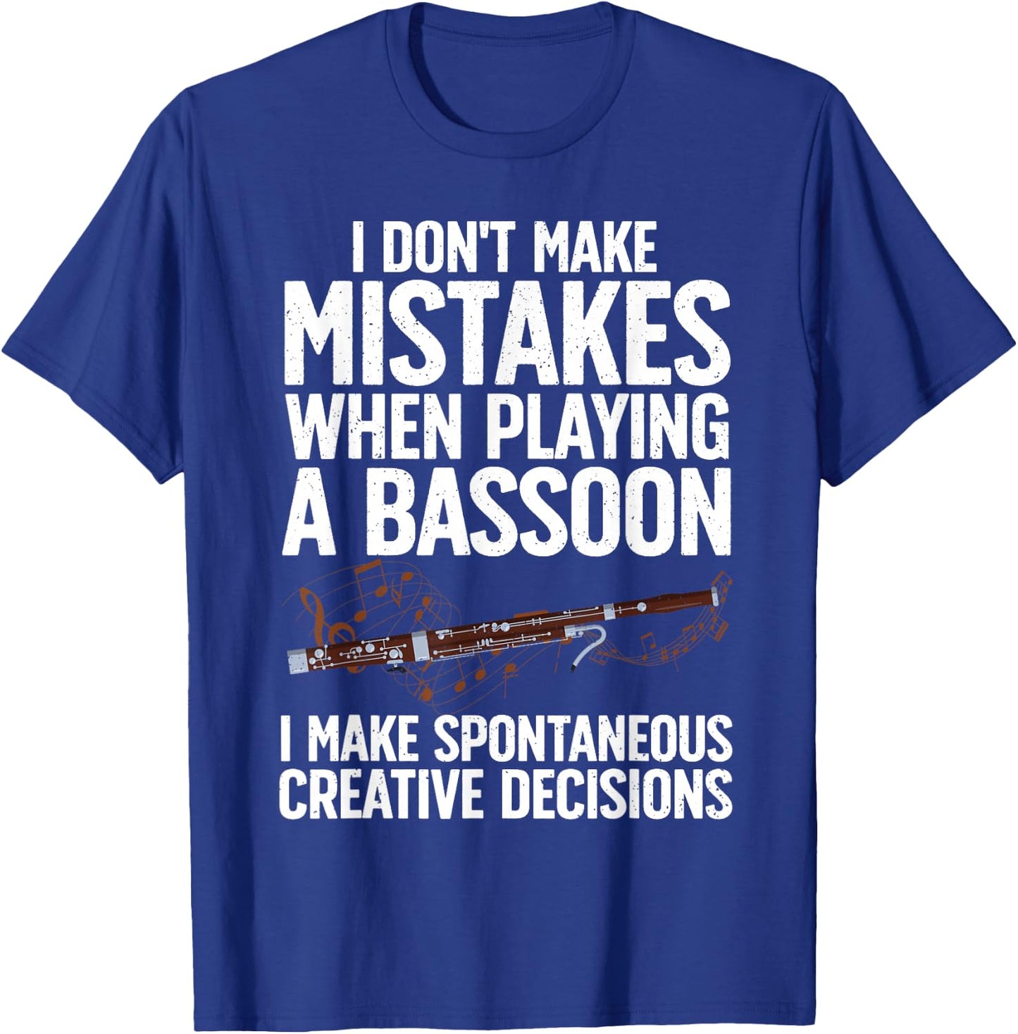 Cool Bassoon Art Women Bassoonist Bassoon Player T-Shirt - T-Shirt | Royal
