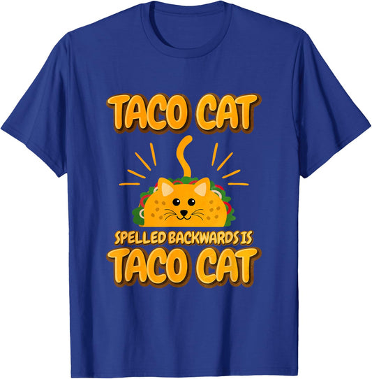 Tacocat Spelled Backwards Is Tacocat T-Shirt - T-Shirt | Royal