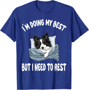 Border Collie Official Sleepshirt Pajamas Nightgown T-Shirt - T-Shirt | Royal
