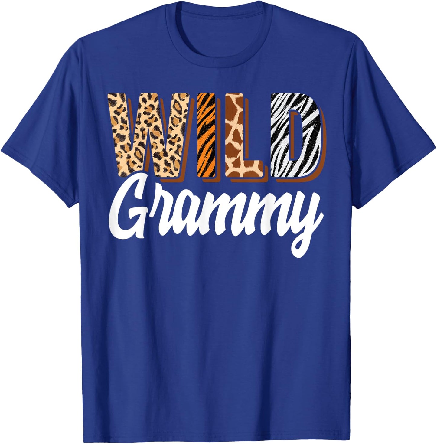 Wild Grammy Zoo Born Two be Wild B-day Safari Jungle Animal T-Shirt - T-Shirt | Royal