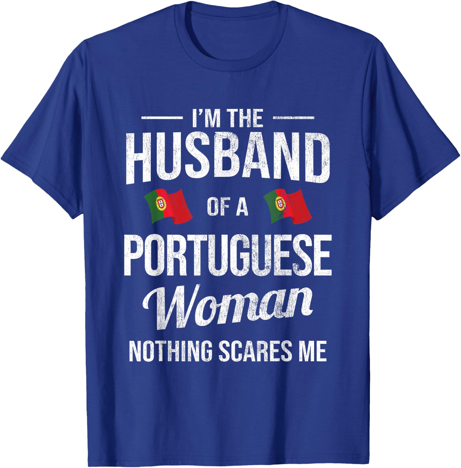 Husband Portuguese Woman Husband Portuguese Portugal T-Shirt - T-Shirt | Royal