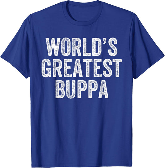 World's Greatest Buppa Funny Grandma Joke Mother's Day T-Shirt - T-Shirt | Royal