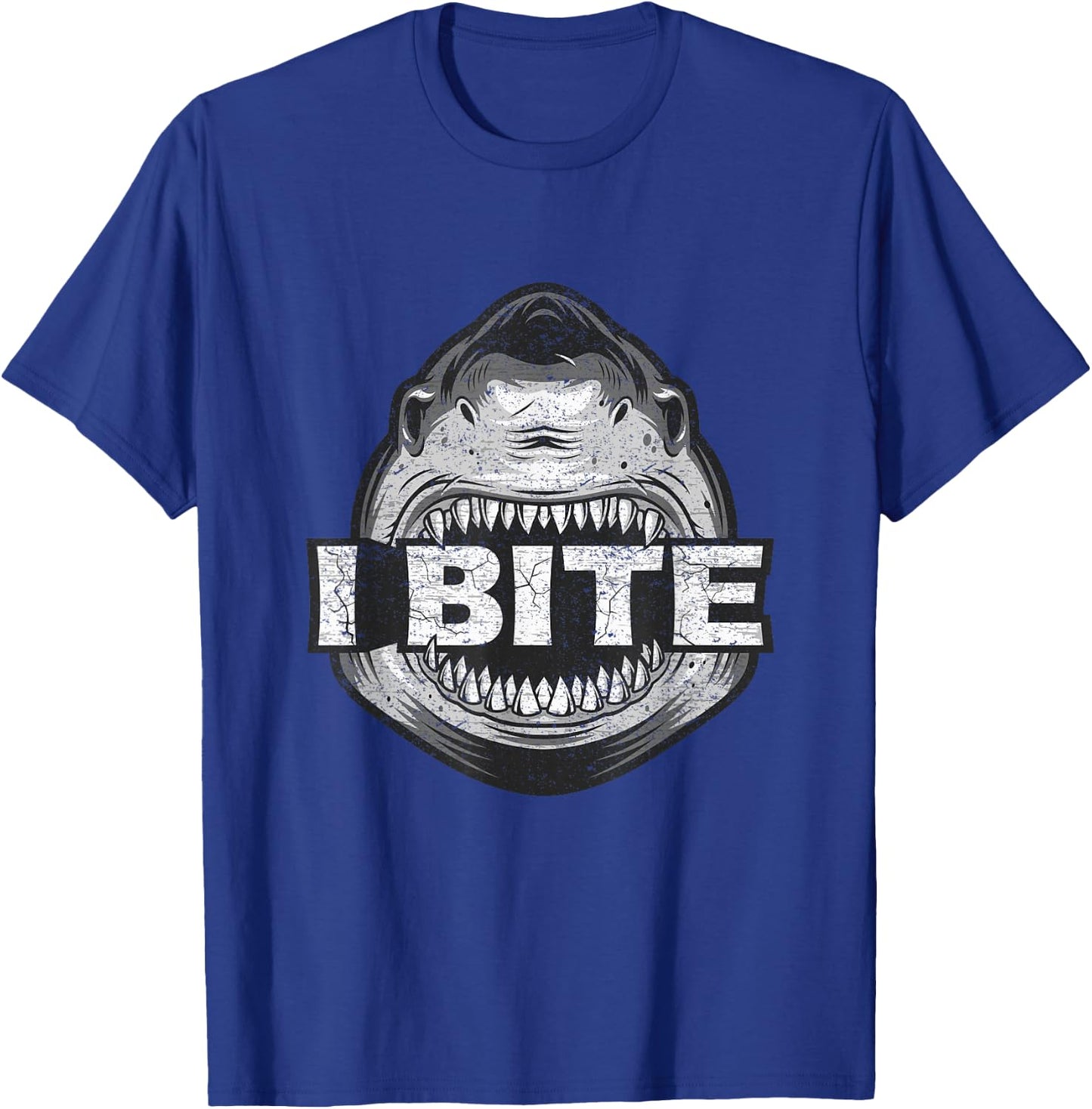 Funny Shark shirt for kids I bite T-Shirt - T-Shirt | Royal