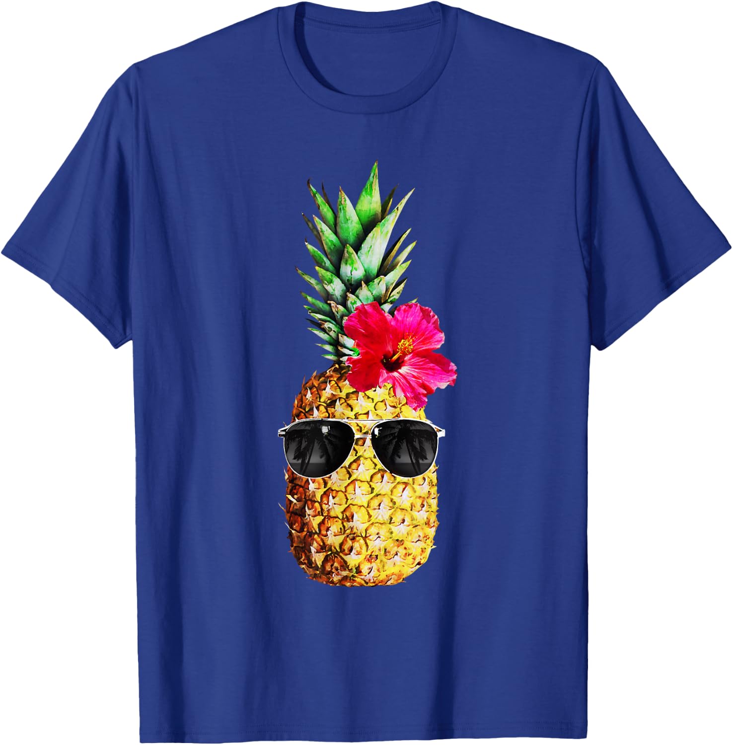 Summer Pineapple Graphic Teen Hawaiian Cute Funny T-Shirt - T-Shirt | Royal