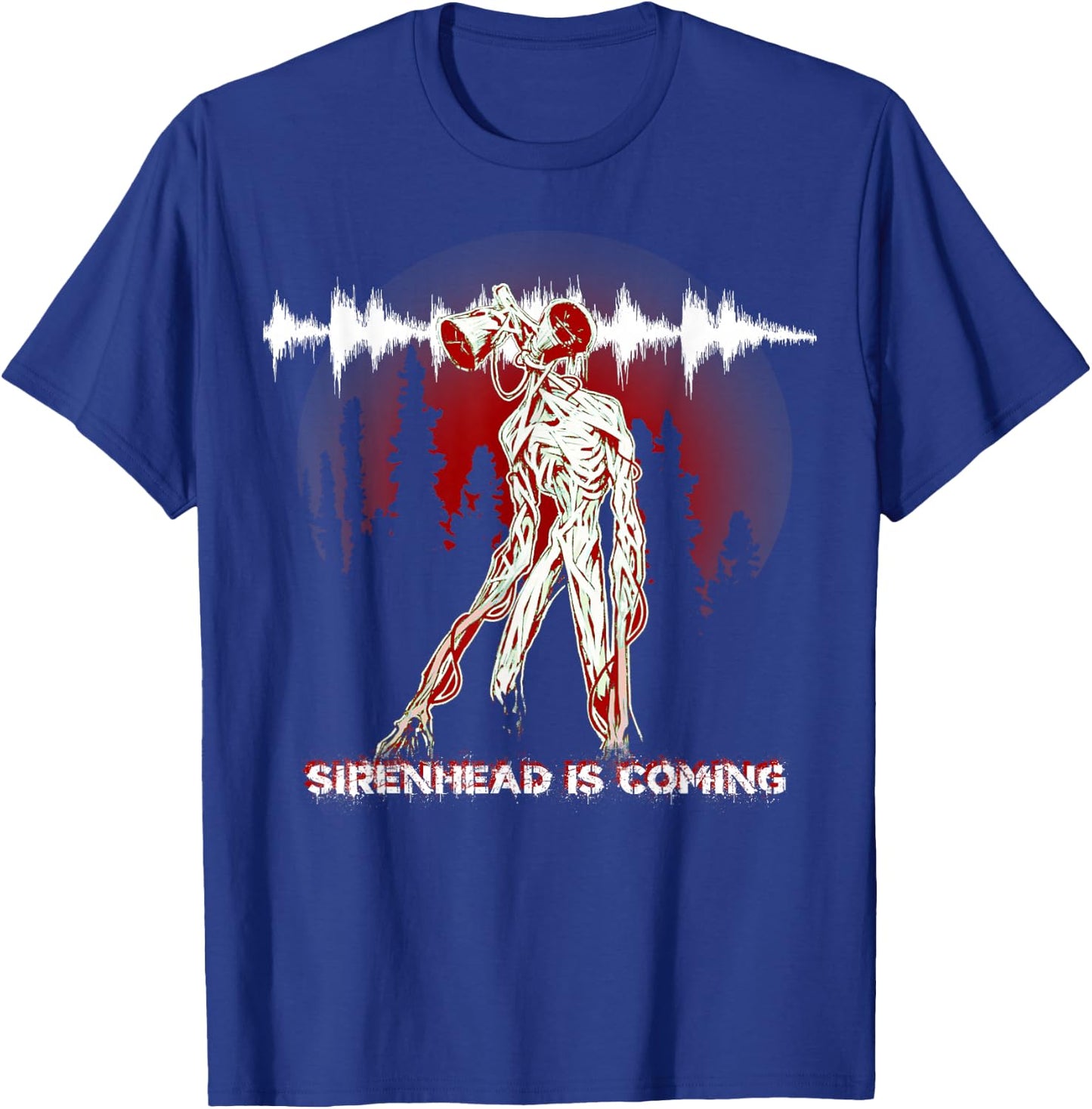 Creepy Creature Siren Head Creepypasta Horror Halloween Meme T-Shirt - T-Shirt | Royal