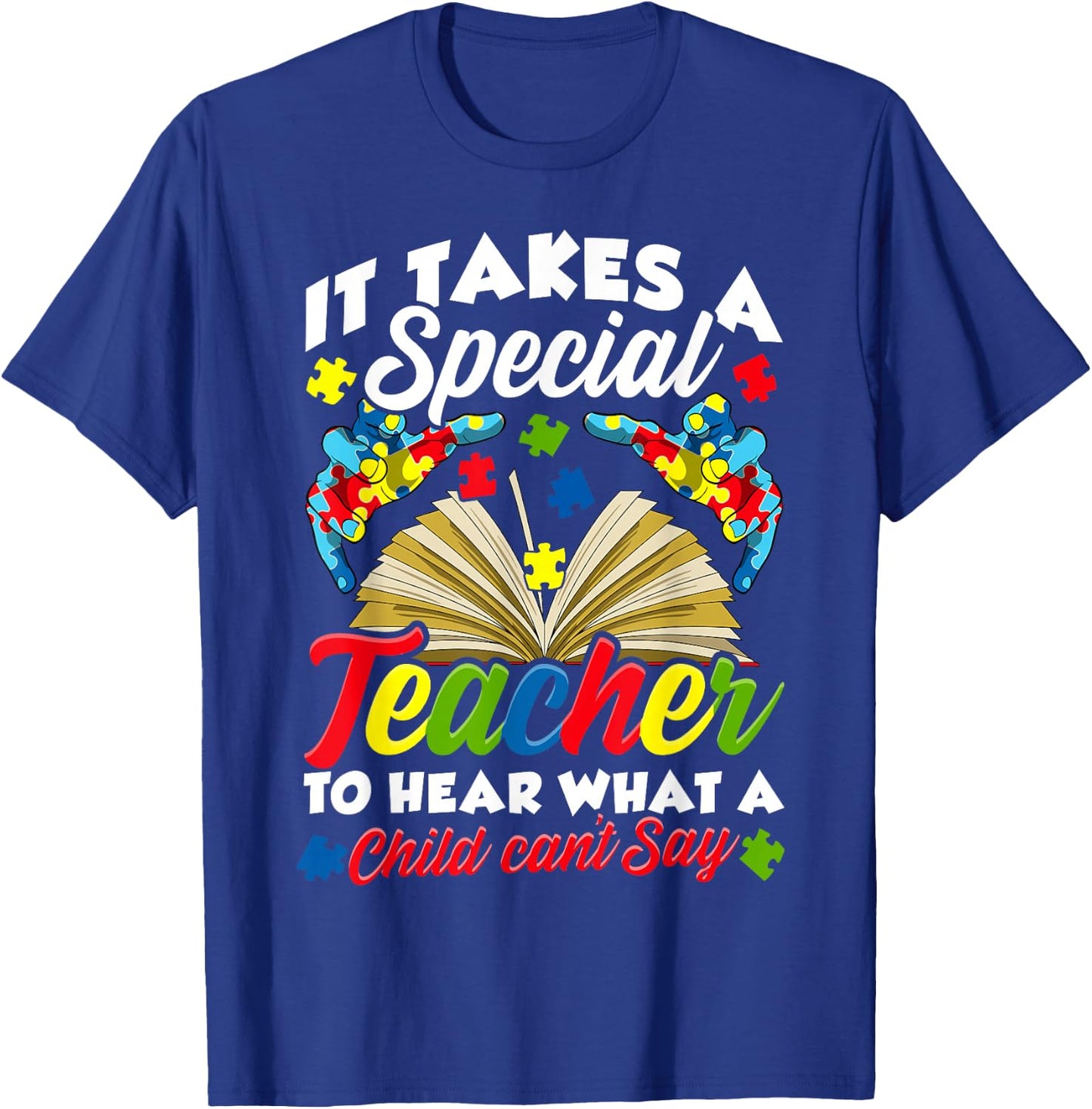 Autism Awareness Teacher Shirts It Takes A Special Teacher T-Shirt - T-Shirt | Royal