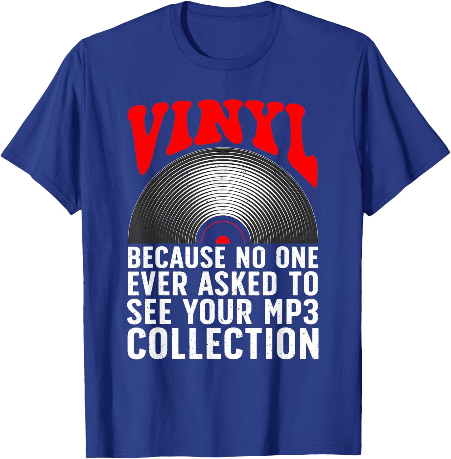 Funny Vinyl Women DJ Turntable Music Record Lovers T-Shirt - T-Shirt | Royal