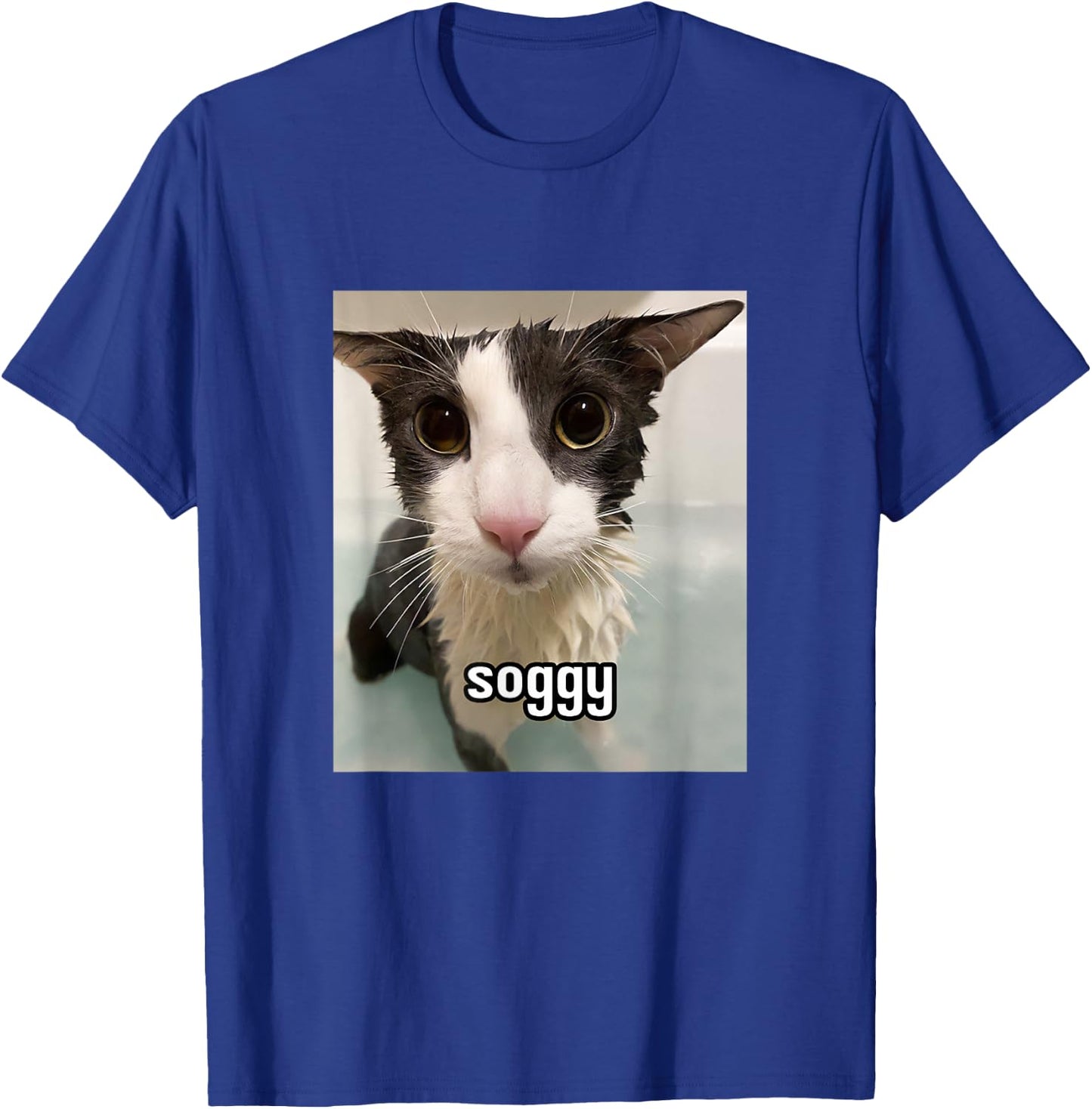 Silly Soggy Cat Meme T-Shirt - T-Shirt | Royal
