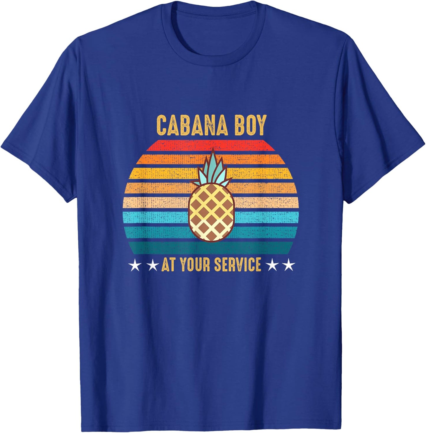 Cabana Boy At Your Service Pool Party Gift T-Shirt - T-Shirt | Royal