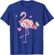 Nature Pink Flowers Women Girls Kids Flamingo T-Shirt - T-Shirt | Royal