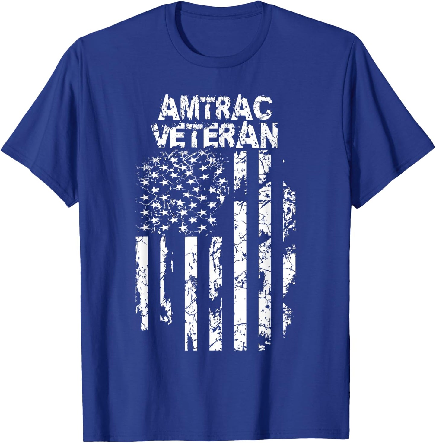 AMTRAC Amphibious Assault Veteran T-Shirt - T-Shirt | Royal