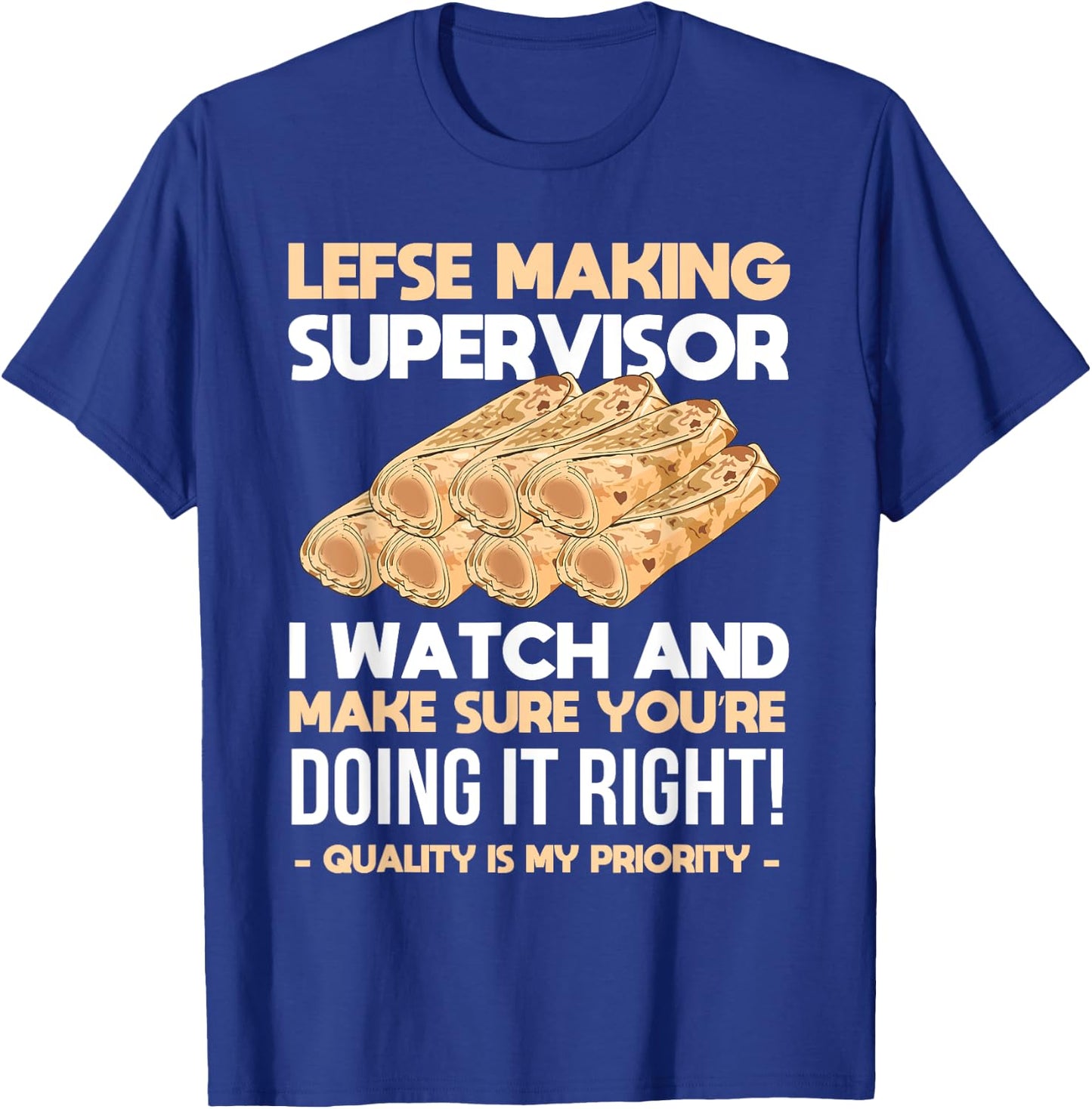 Lefse Master Funny Lefse T-Shirt - T-Shirt | Royal