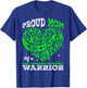 Proud Mom Of A Non-Hodgkin's Lymphoma Warrior Ribbon Heart T-Shirt - T-Shirt | Royal