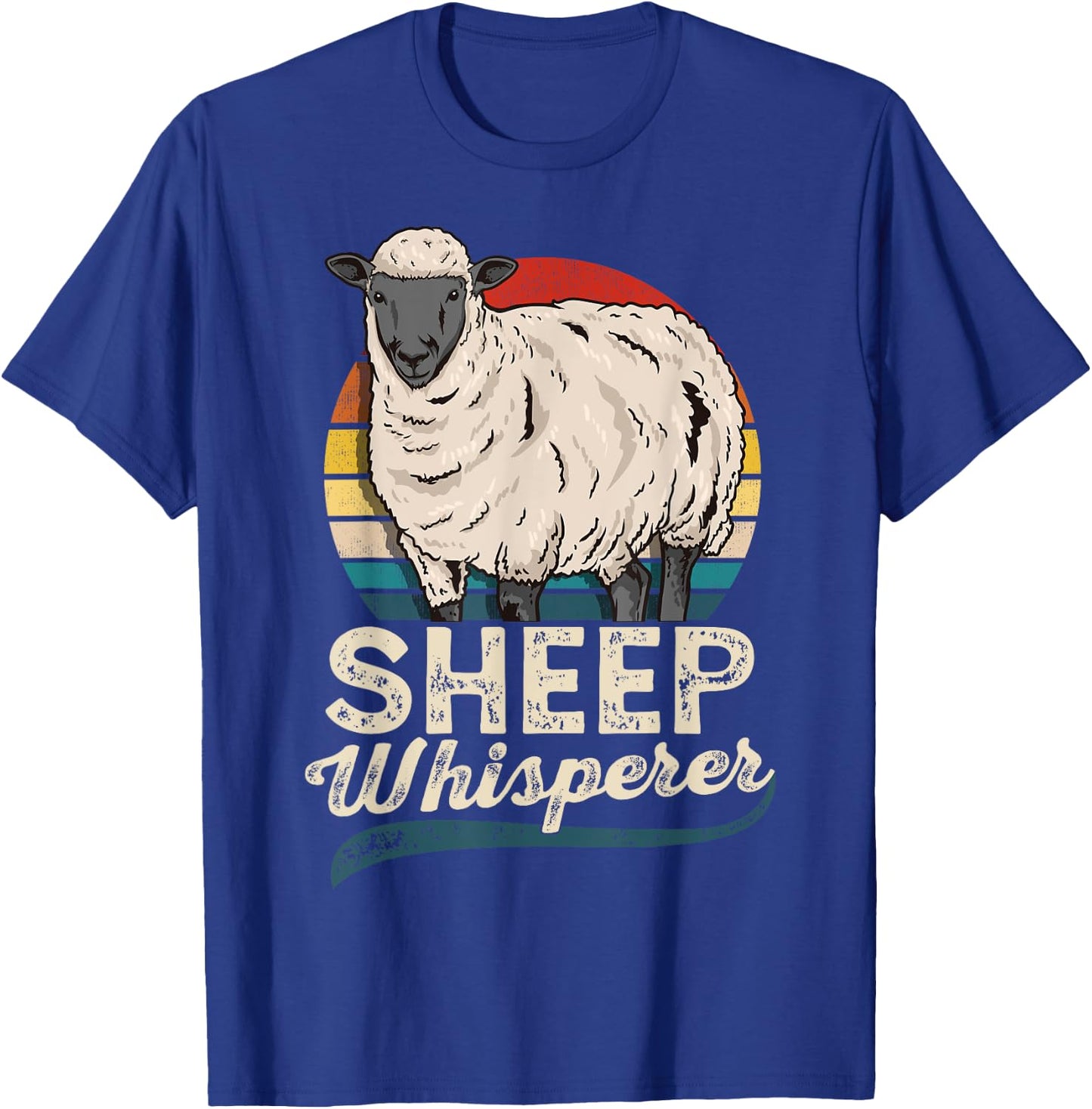 Sheep Whisperer Sheep Farmer Rancher Ranch T-Shirt - T-Shirt | Royal