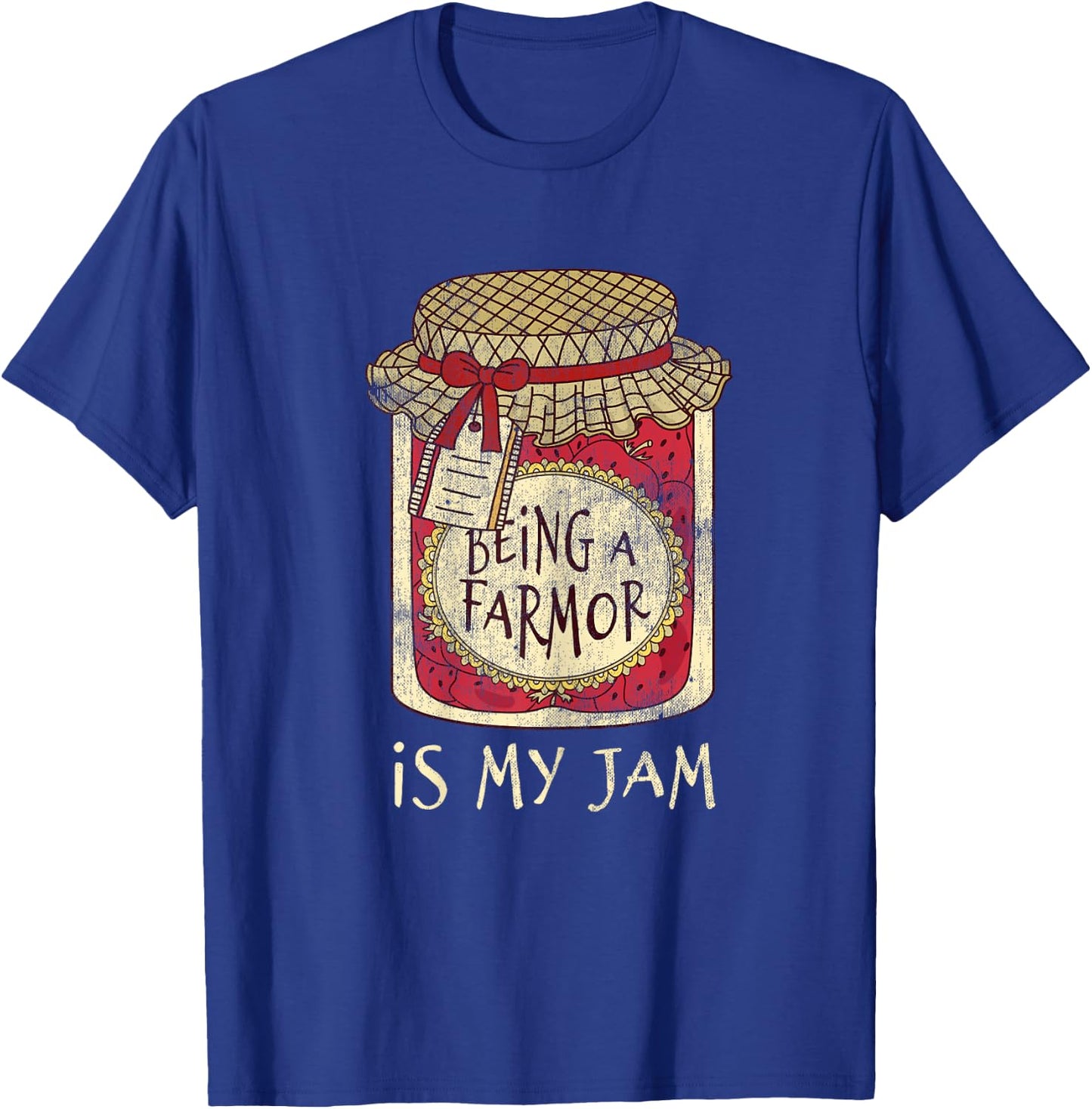 Fun Grandma Gifts Cute & Funny Being A Farmor Quote T-Shirt - T-Shirt | Royal