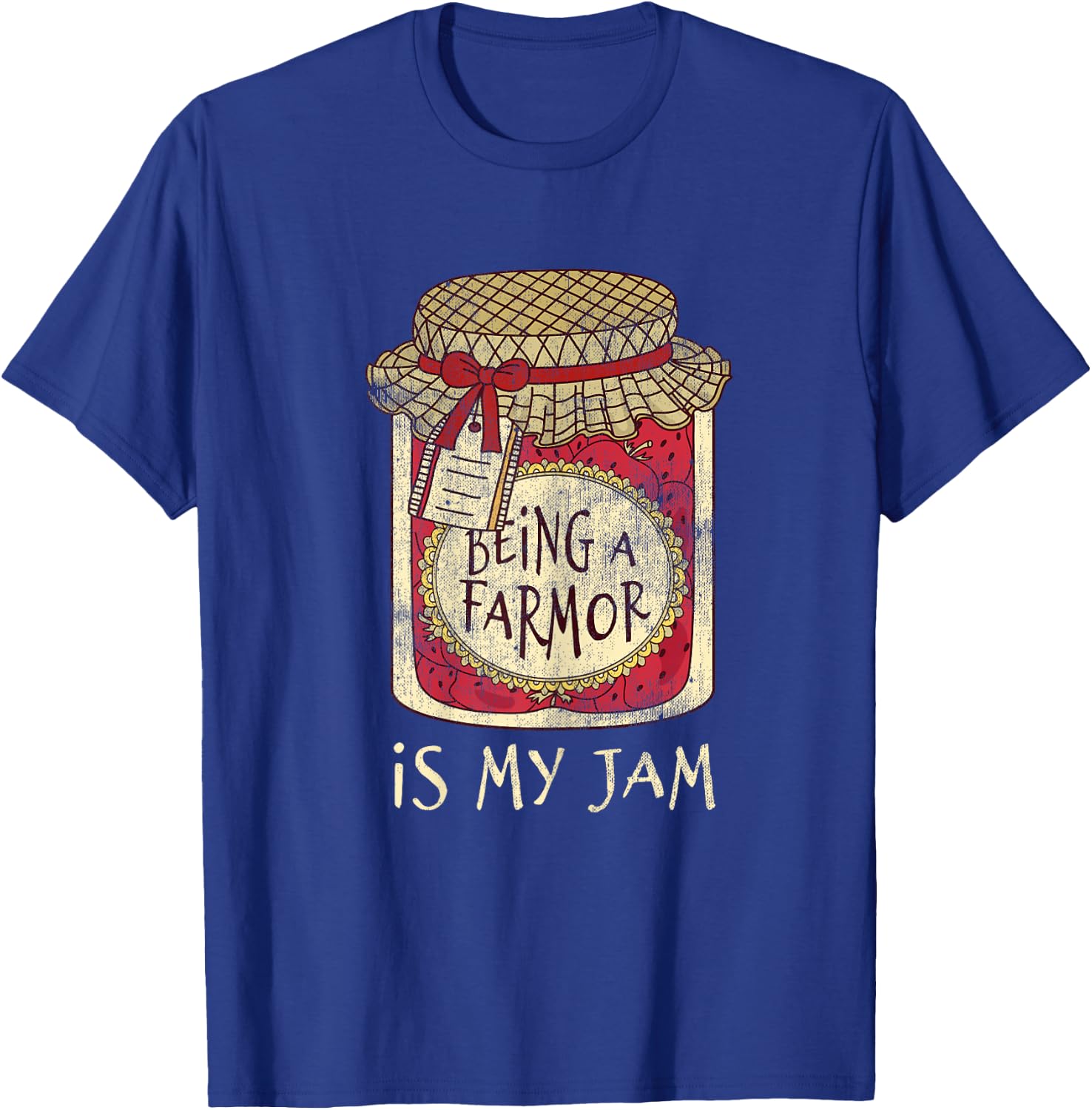 Fun Grandma Gifts Cute & Funny Being A Farmor Quote T-Shirt - T-Shirt | Royal