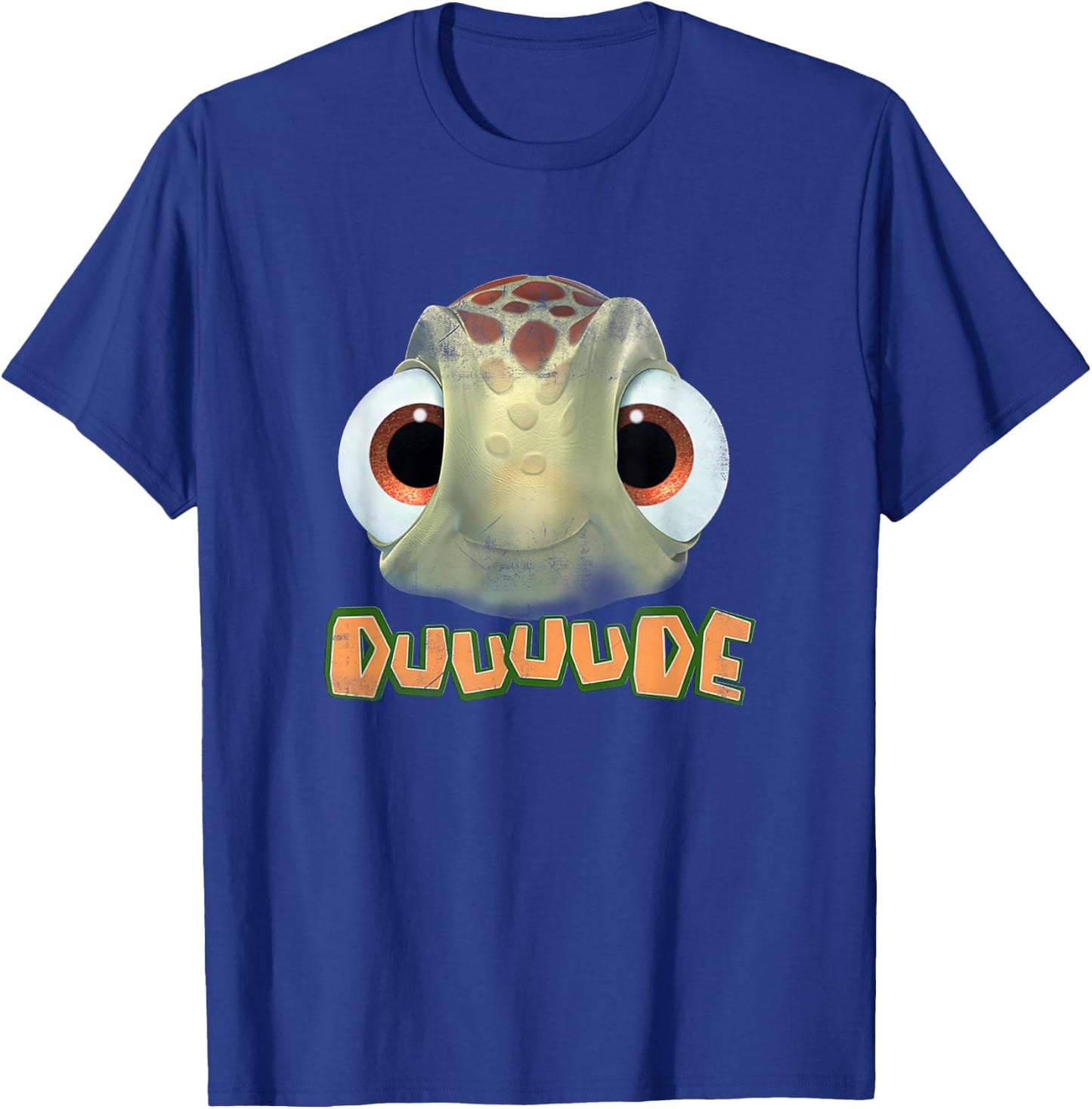 Disney Pixar Finding Nemo Duuuude Squirt Big Head Portrait T-Shirt - T-Shirt | Royal