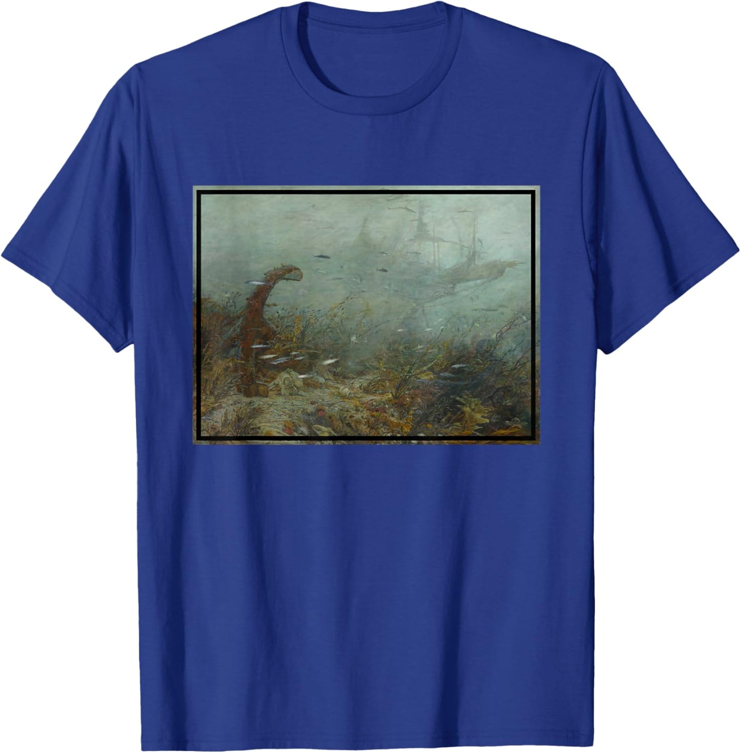 Davy Jones Locker Painting (1890) T-Shirt - T-Shirt | Royal