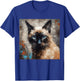 Siamese Cat Kitten Painting Cat Lover Funny Siamois Kitty T-Shirt - T-Shirt | Royal