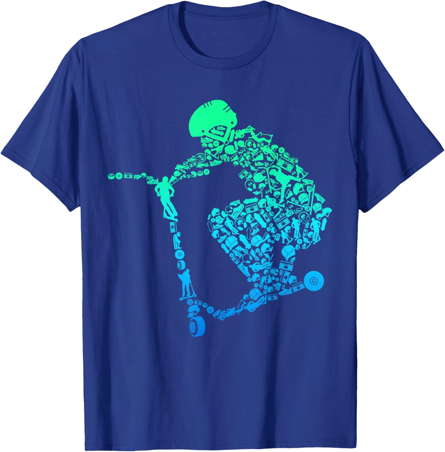 Scooter Stunt Gift Boys Kids Youth T-Shirt - T-Shirt | Royal