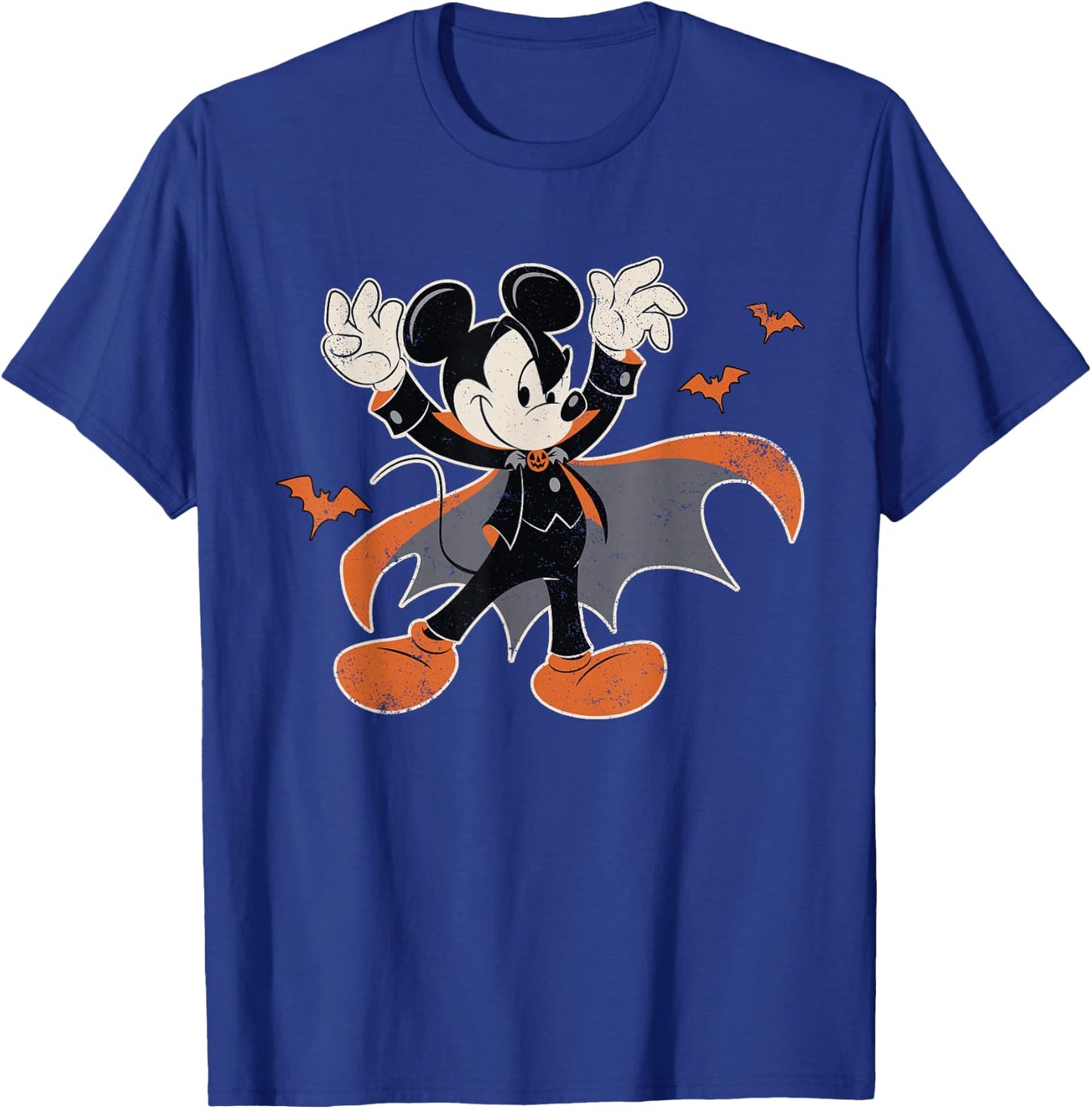 Disney Mickey Mouse Spooky Dracula Costume Halloween T-Shirt - T-Shirt | Royal