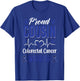 proud Cousin colorectal colon cancer warrior awareness T-Shirt - T-Shirt | Royal