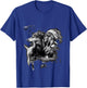 Wolf with native American Indians T-Shirt - T-Shirt | Royal