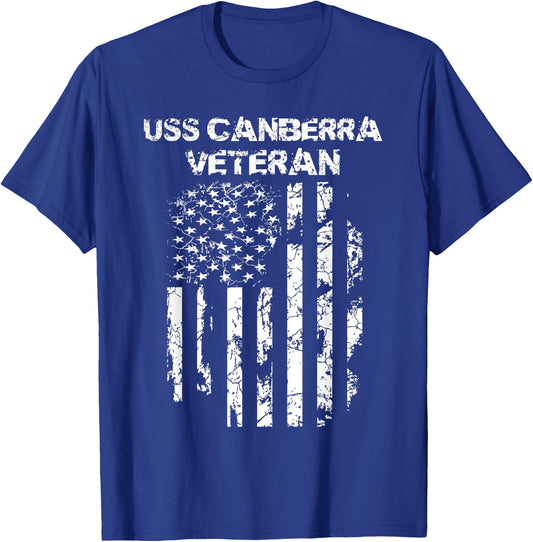 USS Canberra Veteran T-Shirt - T-Shirt | Royal